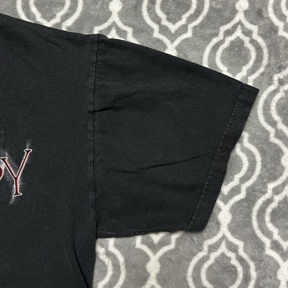 VTG Harley Davidson Y2K Mens L Black Shirt Myrtle Beach 2000 Group Therapy USA - Picture 10 of 11